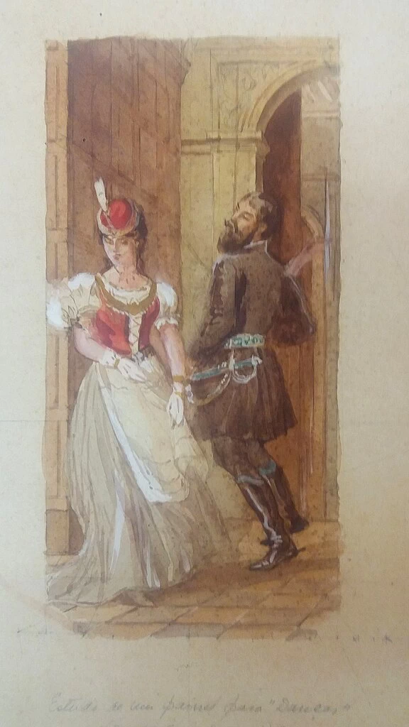Danza Ungherese (Studio di pannello decorativo per il Teatro Comunale di Rio de Janeiro) - Museo Nazionale di Belle Arti, Rio de Janeiro 1